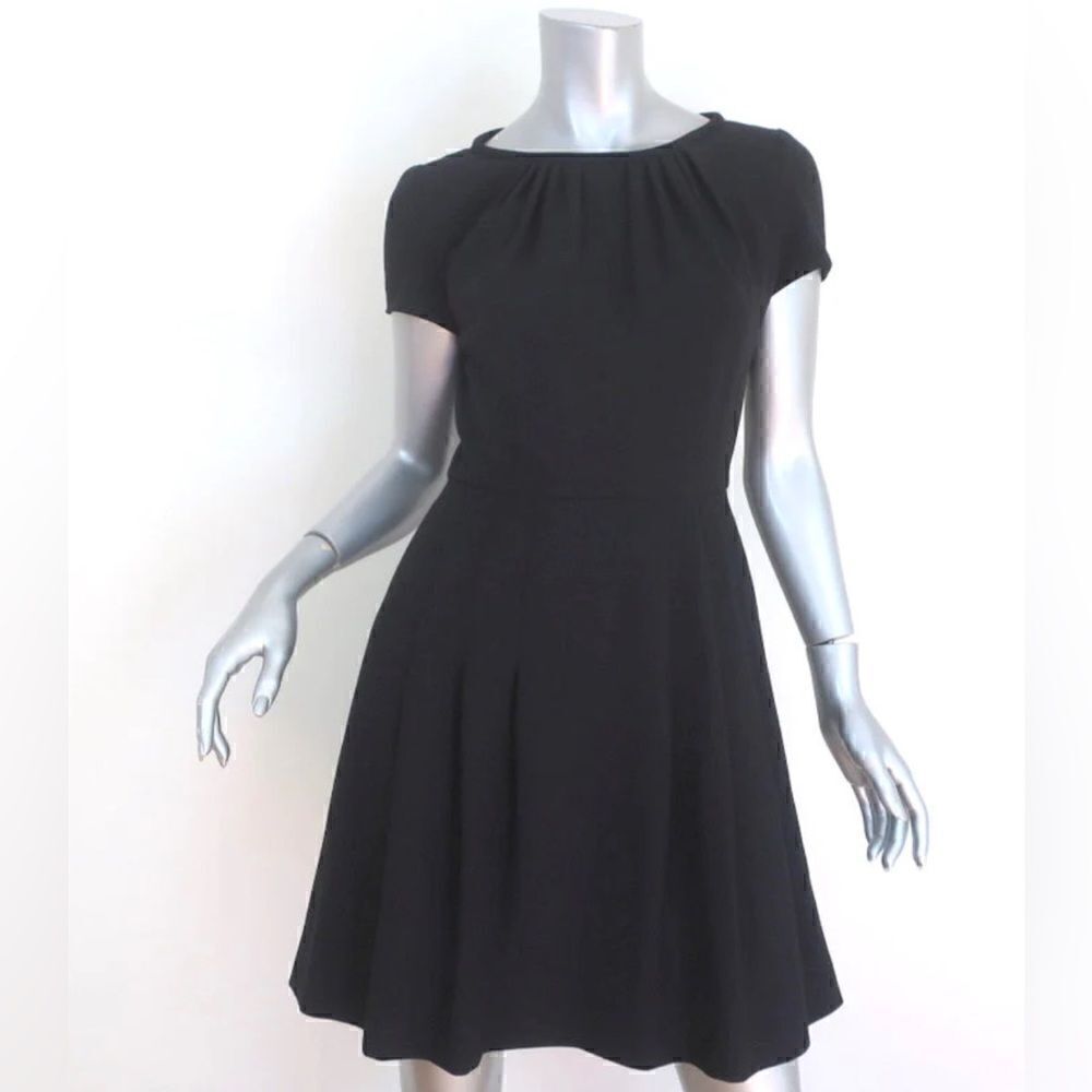 Red Valentino Black Pleated Dress